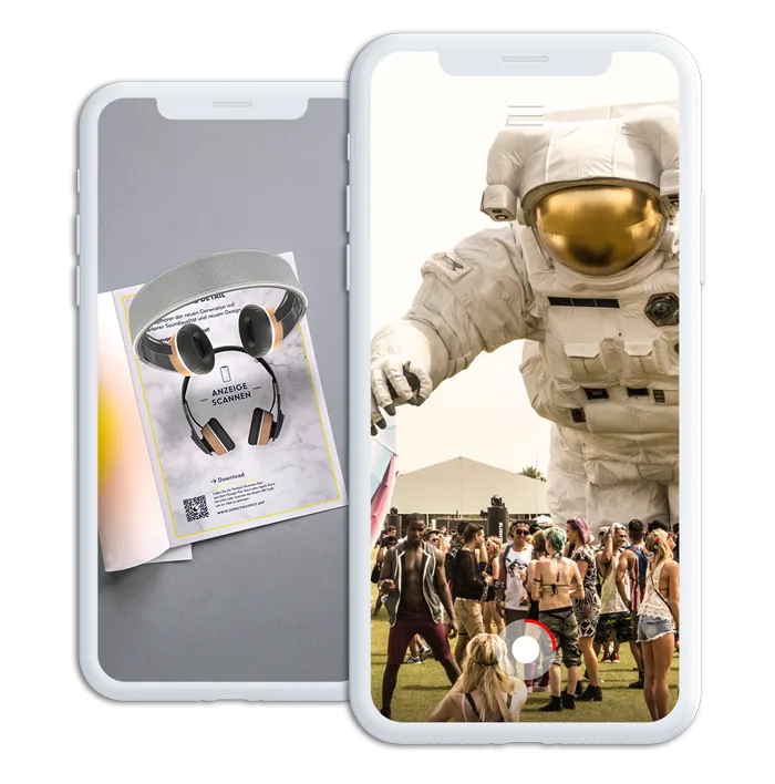 Smartphones mit AR-Kampagne