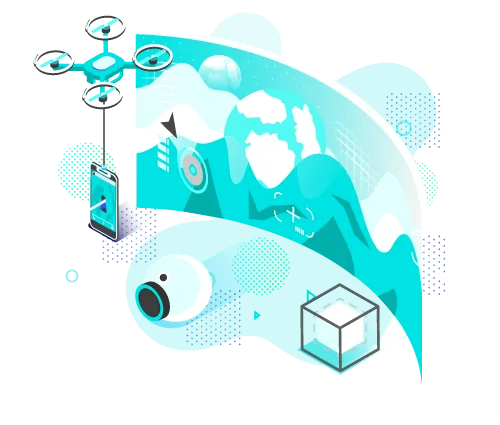 Illustration interaktive Kinect-Box