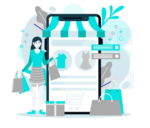 Illustration interaktives Schaufenster